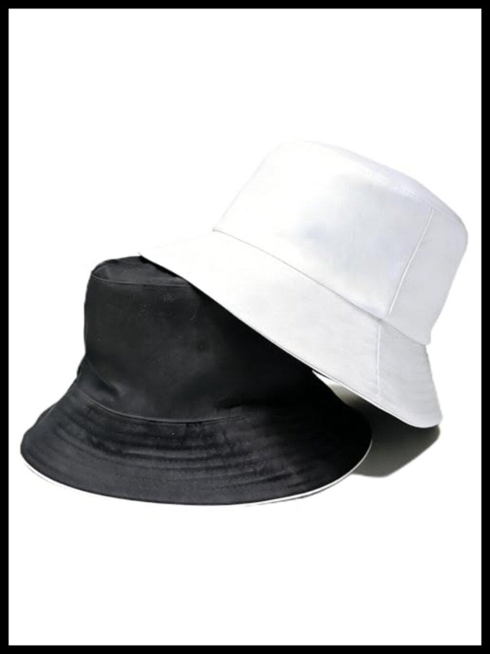 Reversible Bucket Hat UPF 50+ Cotton Blend Sun Hat for Men Women